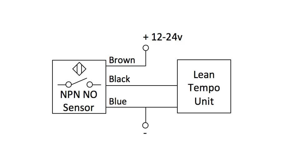 Normally Open NPN Sensor Wiring Digram